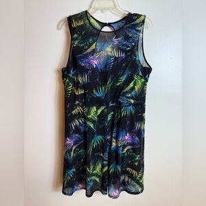 Torrid 3X Swim Dress One-Piece Multicolor Black Beach Summer Vacation Cruise